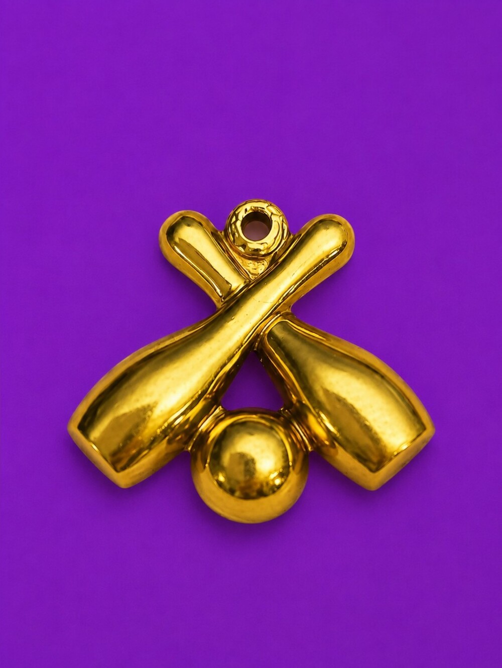 Vintage 1950s Bowling Ball and Pins Charm